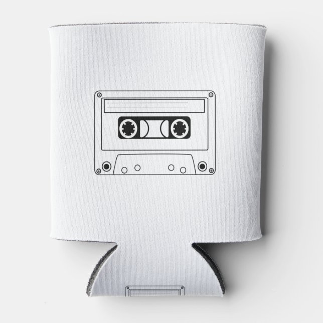 Rafraîchisseur Pour Canette Silhouette de bande de cassette (Devant)