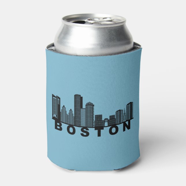 Rafraîchisseur Pour Canette Silhouette de l'horizon de Boston  (Can devant)