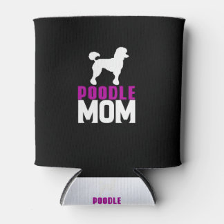 Rafraîchisseur Pour Canette Silhouette Poodle Maman Design rose