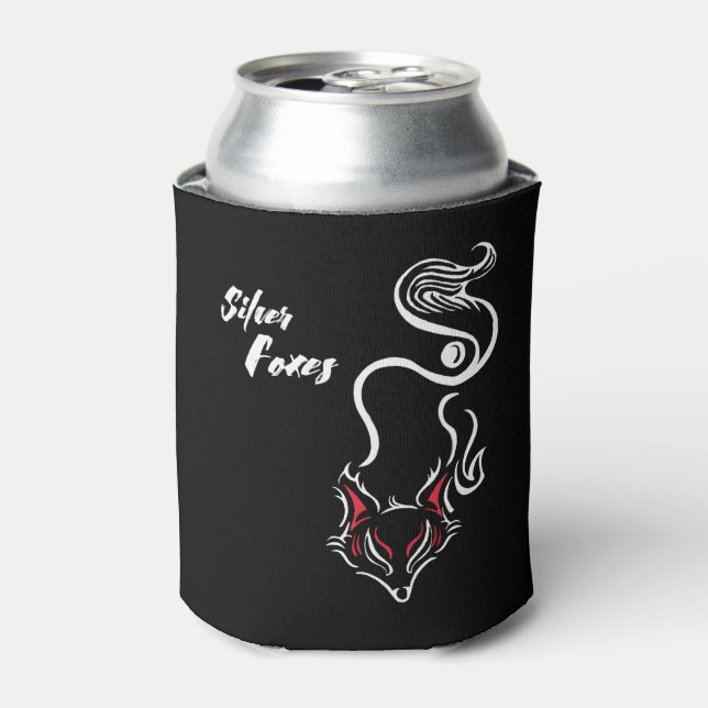Rafraîchisseur Pour Canette Silver Foxes Stubby Holder (Can devant)