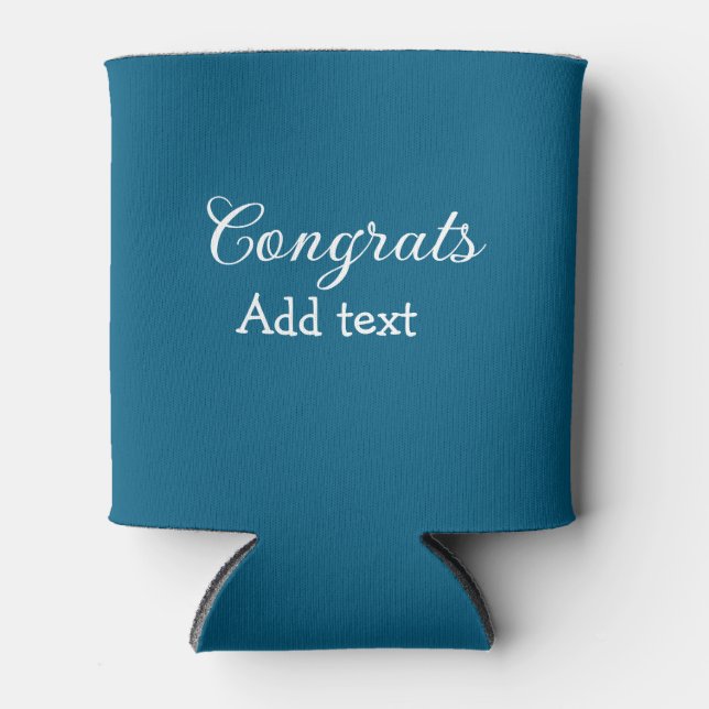 Rafraîchisseur Pour Canette Simple congratulation graduation add your (Devant)