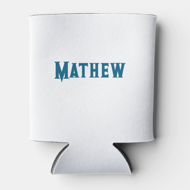 Rafraîchisseur Pour Canette simple lettre initiale monogramme ajouter votre no (Devant)
