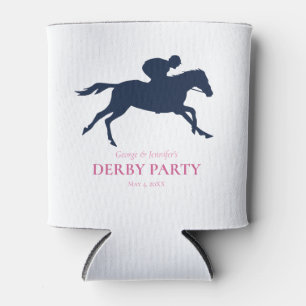 Rafraîchisseur Pour Canette Simple Marine Blue Race Horse Silhouette Personnal