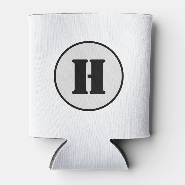 RAFRAÎCHISSEUR  POUR CANETTE SIMPLE MODERNE MODERNE MONOGRAM ÉLÉGANT CHIC STYLE (Devant)