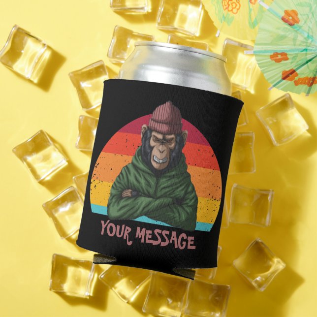 Rafraîchisseur Pour Canette Singe vert (Été in situ)