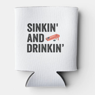Rafraîchisseur Pour Canette Sinkin et Drinkin Funny Cornhole Funny Cadeau drôl