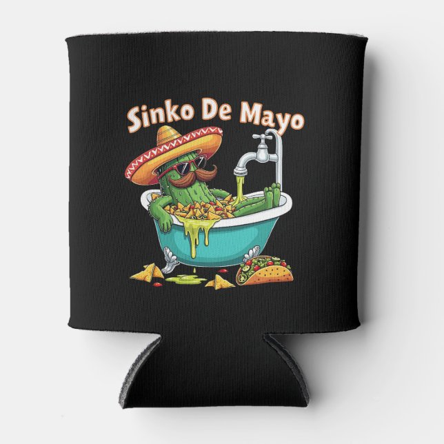 Rafraîchisseur Pour Canette Sinko de Mayo"Funny Cinco de Mayo Cactus (Devant)