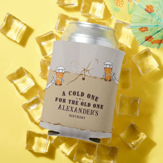 Rafraîchisseur Pour Canette Skeleton Un Froid Pour L'Anniversaire De La Bière  (Été in situ)