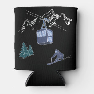 Rafraîchisseur Pour Canette Ski Scene Sports d'hiver