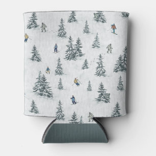 Rafraîchisseur Pour Canette Skieurs alpins et yétis cachés - Ski alpin