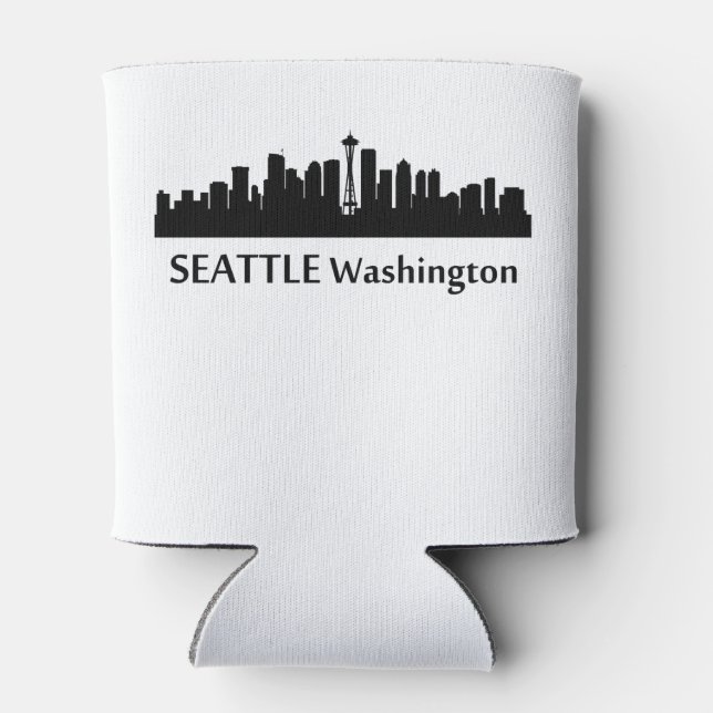 Rafraîchisseur Pour Canette Skyline Cityscape de Seattle (Dos)