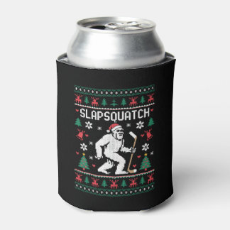 Rafraîchisseur Pour Canette Slapsquatch Bigfoot Hockey Sweater de Noël Moche C