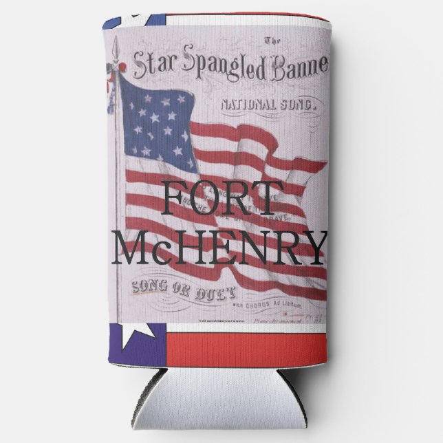 Rafraîchisseur Pour Canette Slim ABH Fort McHenry (Recto)