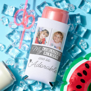 Rafraîchisseur Pour Canette Slim Ajouter 4 photos adorable petits-enfants gris