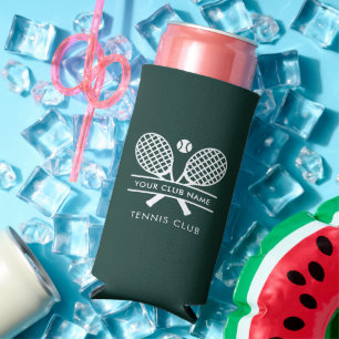 Rafraîchisseur Pour Canette Slim Ajouter Sports Club Nom Pelouse Tennis Team Green