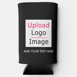 Rafraîchisseur Pour Canette Slim Ajouter votre logo et texte personnalisé Moderne B