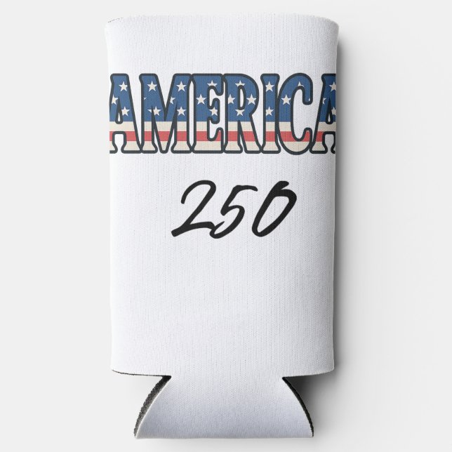 Rafraîchisseur Pour Canette Slim America 250 Anniversary (Recto)
