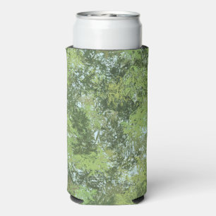 Rafraîchisseur Pour Canette Slim Arbres à feuilles vertes avec le ciel bleu qui poi