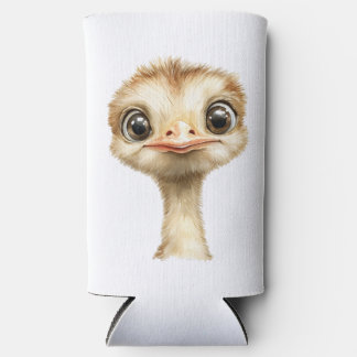 Rafraîchisseur Pour Canette Slim Autruche Bébé Mignonne Décoration de Nursery Safar