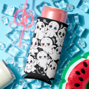 Rafraîchisseur Pour Canette Slim Baby Ghosts Éffrayant mignon Halloween humeur