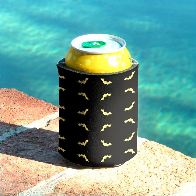 Rafraîchisseur Pour Canette Slim Belle Chauffe-chauves-souris (Beautiful Bat Can Coolers. Love it? GET it! Shop Halloween Treats for more great finds now)