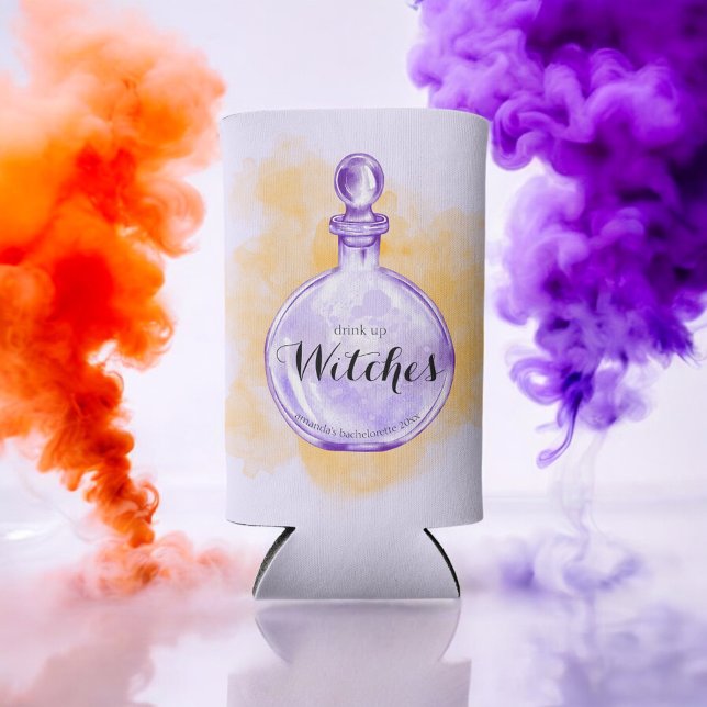 Rafraîchisseur Pour Canette Slim Boire des sorcières pourpre potion d'aquarelle (Créateur téléchargé)