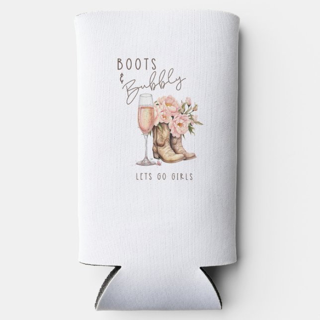 Rafraîchisseur Pour Canette Slim Boots et bubbly Seltzer Can Cooler (Recto)