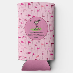 Rafraîchisseur Pour Canette Slim Bouteille d'eau Custom Ladies Golf League