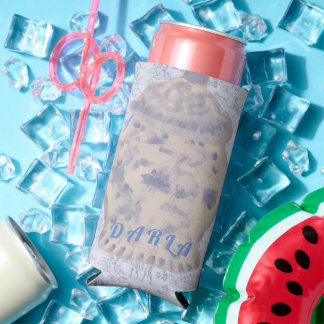 Rafraîchisseur Pour Canette Slim Bouteille en forme de pot à gingembre peint CAN CO