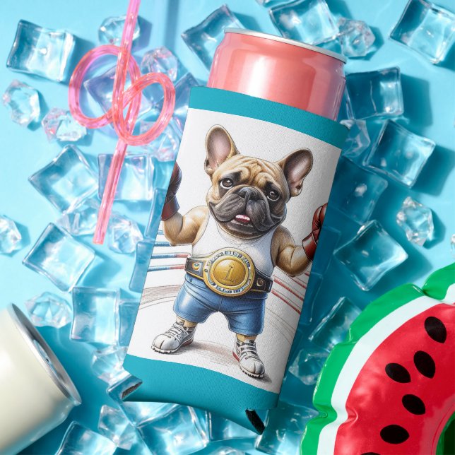 Rafraîchisseur Pour Canette Slim Box pour Bouledogue Français (Été in situ)