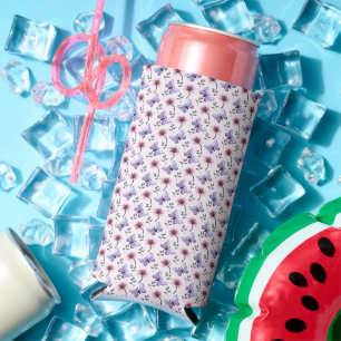 Rafraîchisseur Pour Canette Slim Cadeau floral papillon de printemps  