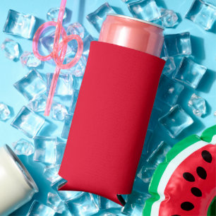 Rafraîchisseur Pour Canette Slim Cadmium Rouge couleur solide