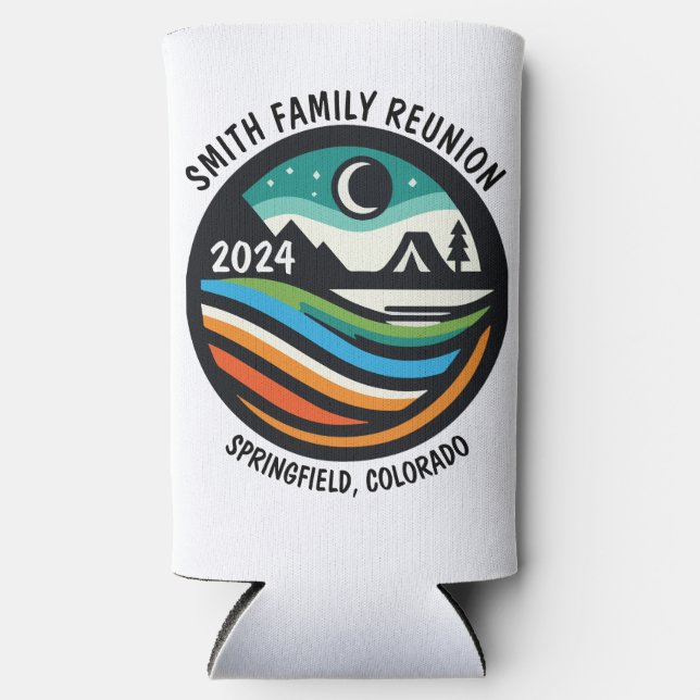 Rafraîchisseur Pour Canette Slim Camping personnalisé génial (Recto)