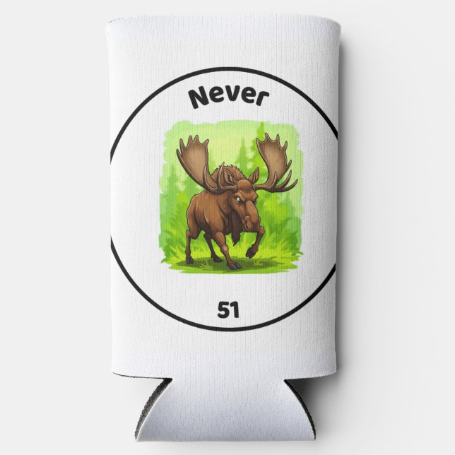 RAFRAÎCHISSEUR  POUR CANETTE SLIM CANADA MOOSE MUG JAMAIS 51 (Recto)