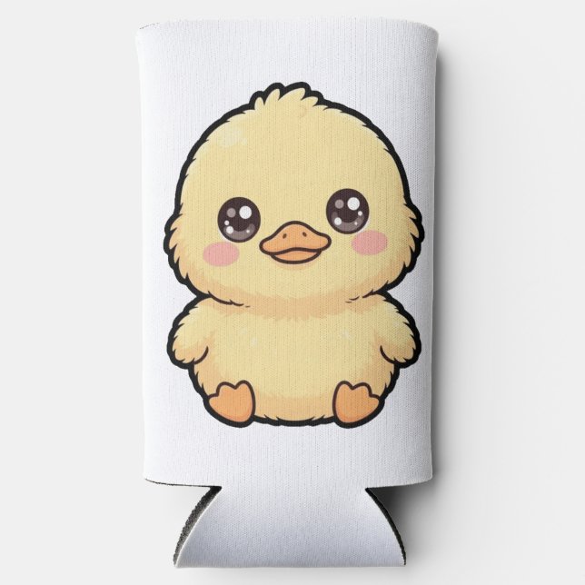 Rafraîchisseur Pour Canette Slim Canard poussin mignon (Recto)