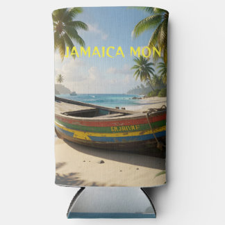 Rafraîchisseur Pour Canette Slim carte postale jamaïque mon