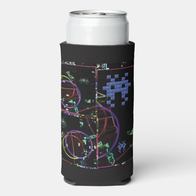 Rafraîchisseur Pour Canette Slim Cascade de jeux électroniques (Seltzer Verso)