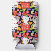 chats heureux de la Saint-Valentin