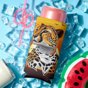 Rafraîchisseur Pour Canette Slim Cheetah African Feline Wild Animal
