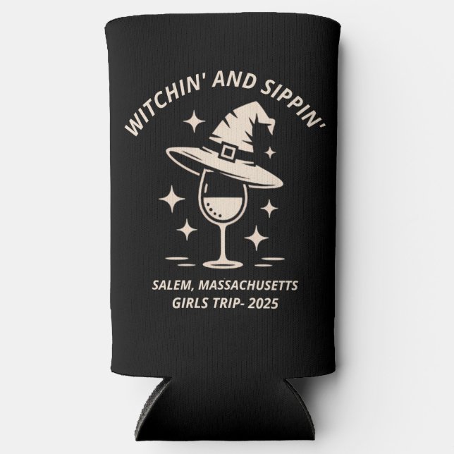 Rafraîchisseur Pour Canette Slim Chemise personnalisée pour le festival d'Halloween (Recto)