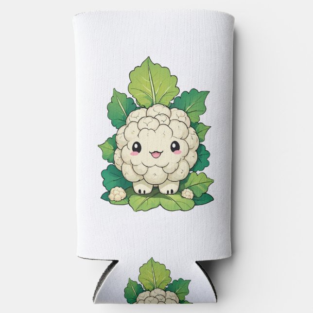 Rafraîchisseur Pour Canette Slim Chou-fleur Kawaii (Recto)