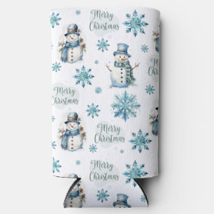 Rafraîchisseur Pour Canette Slim Christmas Snowman