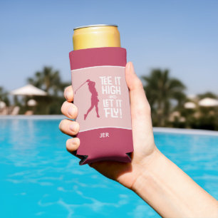 Rafraîchisseur Pour Canette Slim Citation drôle de T-shirt de Golf Sports Mignon Ma