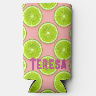 Rafraîchisseur Pour Canette Slim Citrons d'été juteux Amusant Personnalisé 