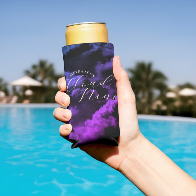 Rafraîchisseur Pour Canette Slim Cloud céleste Fête des mariées de neuf nuages noir (Piscine in situ)