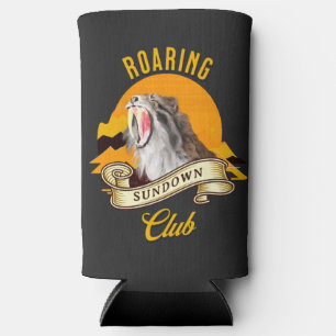 Rafraîchisseur Pour Canette Slim Club Aventure Crépuscule Rétro Tigre à Sabre