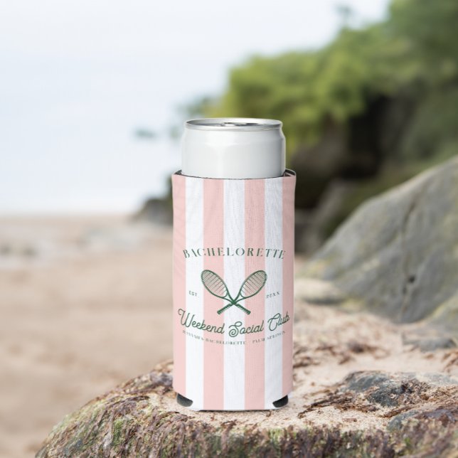 Rafraîchisseur Pour Canette Slim Club de tennis | Bachelorette (Créateur téléchargé)