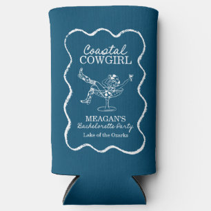 Rafraîchisseur Pour Canette Slim Coastal Cowgirl Bachelorette Week-end Koozie