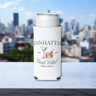Rafraîchisseur Pour Canette Slim Cocktails Chic Le Club de la Fille Verte et Rouge