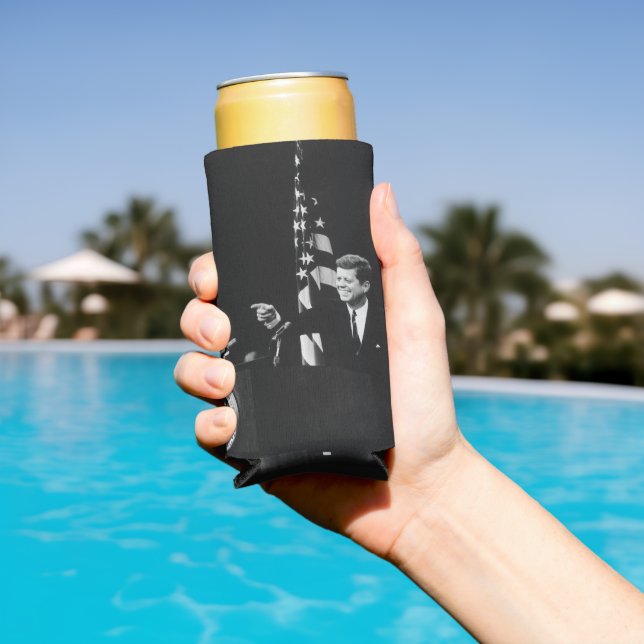 Rafraîchisseur Pour Canette Slim Conférence de John Kennedy 35e président des États (Piscine in situ)